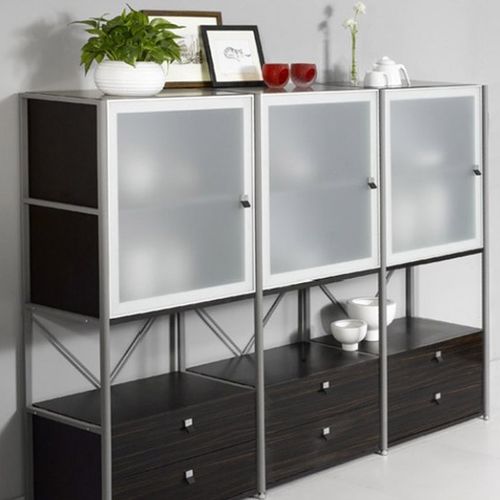 隨變家具住宅鋼木家具組合餐廳餐桌組合餐桌餐椅餐邊柜儲物柜組合